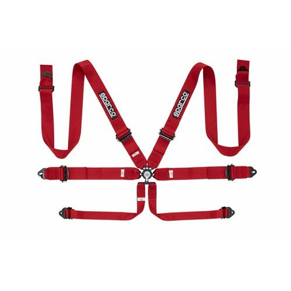 Harness with 6 fastening points Sparco S04818RALRS Red-0