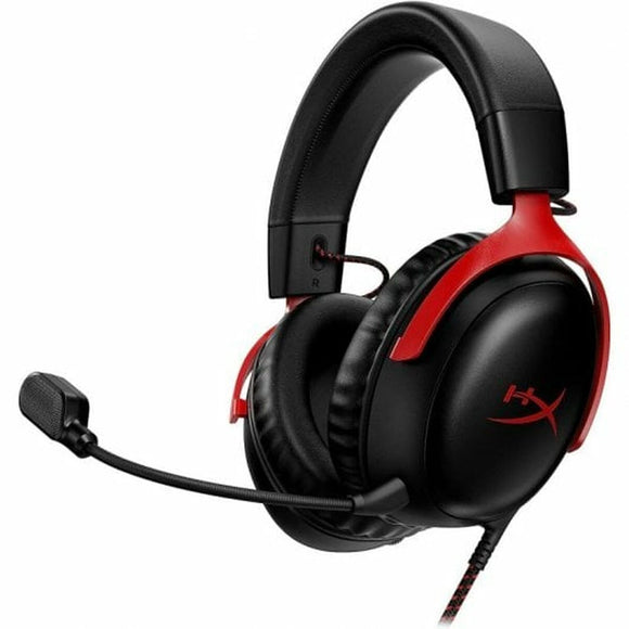 Headphones with Microphone Hyperx 727A9AA Red Red/Black-0