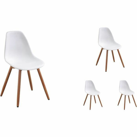 Garden chair White 50 x 55 x 85,5 cm (4 Pieces)-0