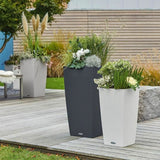 Plant pot Lechuza 40 x 40 x 40 cm Black Grey polypropylene Plastic Rectangular-1