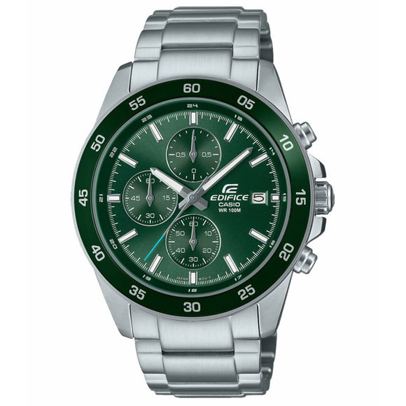 Men's Watch Casio EFR-526D-3AVUEF Green Silver-0