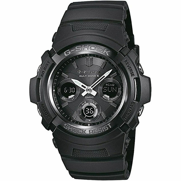 Men's Watch Casio G-Shock AWG-M100B-1AER Black (Ø 46 mm)-0