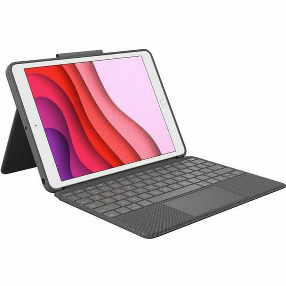 Tablet cover Logitech Grey Graphite AZERTY-0
