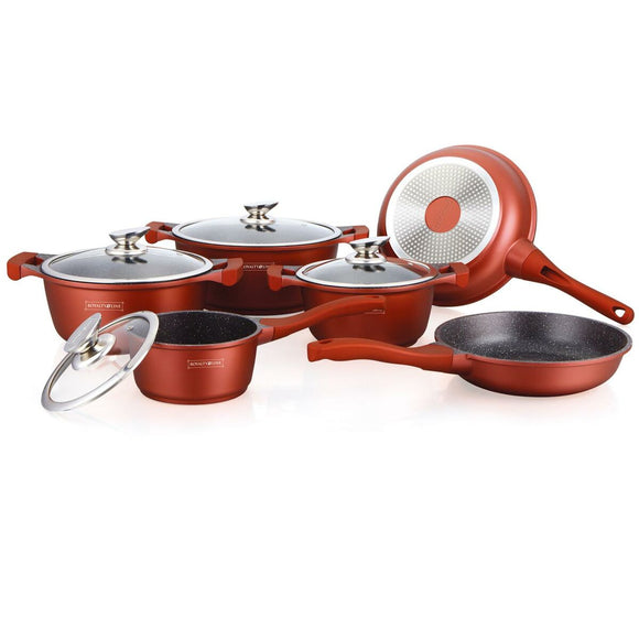 Cookware Royalty Line BS1010M Burgundy 10 Pieces-0