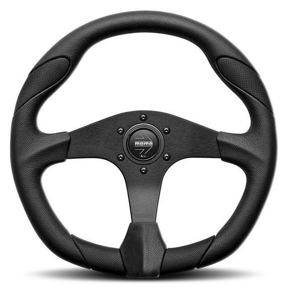Racing Steering Wheel Momo QUARK Black Ø 35 cm-0