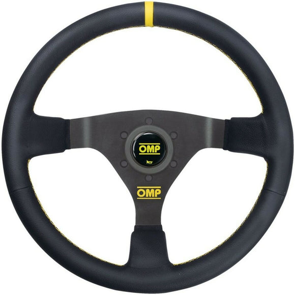 Racing Steering Wheel OMP OD/1980/N Ø 35 cm Black/Yellow Black-0