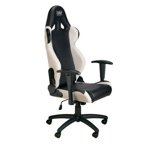 Gaming Chair OMP OMPHA/777E/NW Black/White-0
