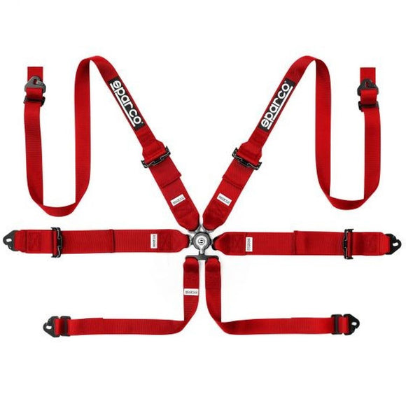 Harness with 6 fastening points Sparco Red-0