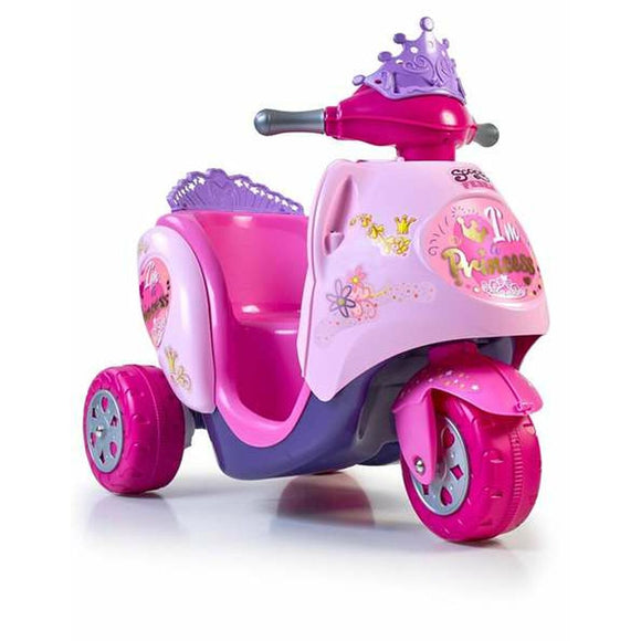 Foot to Floor Motorbike Feber Scooty Little Princess Electric 6V 84 x 72 x 52 cm-0