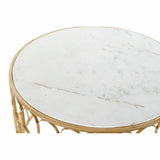 Centre Table DKD Home Decor Glamour White Multicolour Golden Marble Iron 87 x 87 x 51,5 cm-3