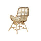 Garden chair DKD Home Decor Multicolour Natural Rattan 61 x 58 x 92 cm 62 x 62 x 92 cm-1