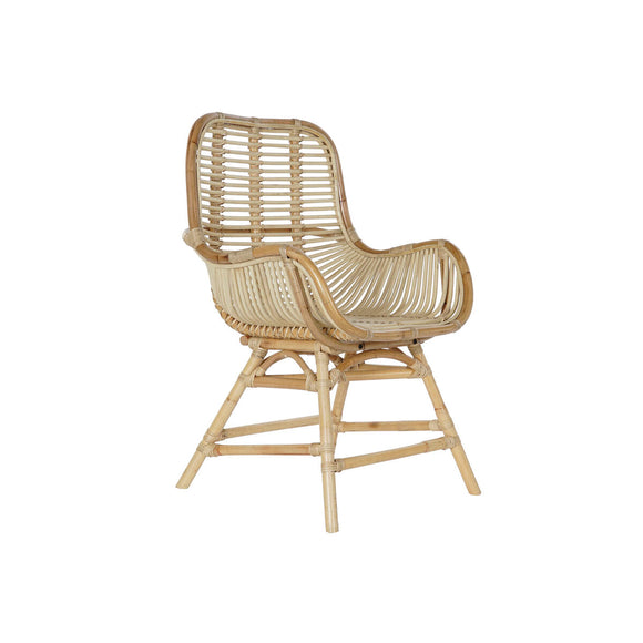 Garden chair DKD Home Decor Multicolour Natural Rattan 61 x 58 x 92 cm 62 x 62 x 92 cm-0