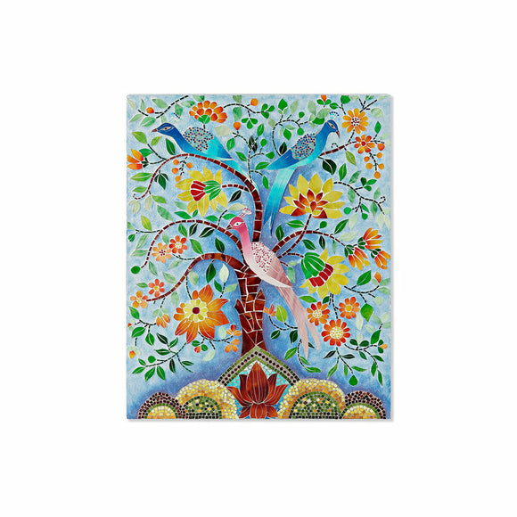 Canvas DKD Home Decor 8424001847846 Multicolour Tree 80 x 4 x 100 cm-0