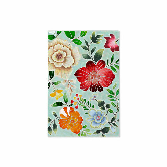 Canvas DKD Home Decor Crystal Flowers Canvas (80 x 4 x 120 cm)-0