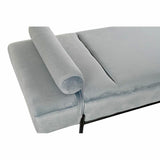 Chaise Longue Sofa DKD Home Decor Black Sky blue Metal 140 x 59 x 42 cm-1