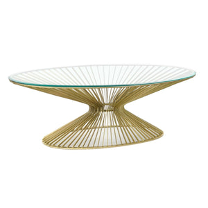 Side table DKD Home Decor Golden Crystal Steel 138 x 66 x 46 cm-0