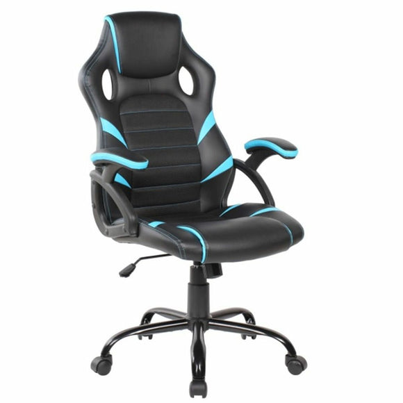 Office Chair with Headrest DKD Home Decor Blue Black 66 x 63 x 120 cm-0