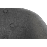 Sofa DKD Home Decor Polyester Rubber wood Dark grey (107 x 61 x 71 cm)-2