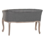 Sofa DKD Home Decor Polyester Rubber wood Dark grey (107 x 61 x 71 cm)-5