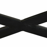Centre Table DKD Home Decor Black Natural Wood Metal 120 x 120 x 55 cm-2