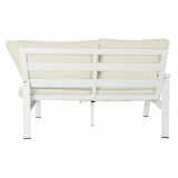 Garden sofa DKD Home Decor White Aluminium Crystal 86 cm 212 x 212 x 86 cm-4