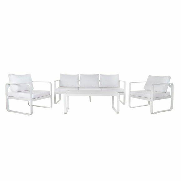 Garden sofa DKD Home Decor White Aluminium 78 cm 184 x 72 x 78 cm-0