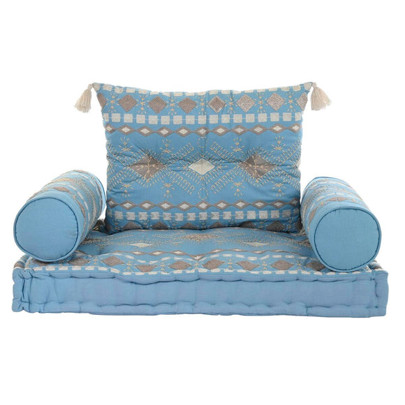 Garden sofa DKD Home Decor Blue 90 x 50 x 55 cm-0