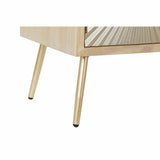 TV furniture DKD Home Decor 130 x 40 x 60 cm Fir Natural Golden Metal MDF Wood-5