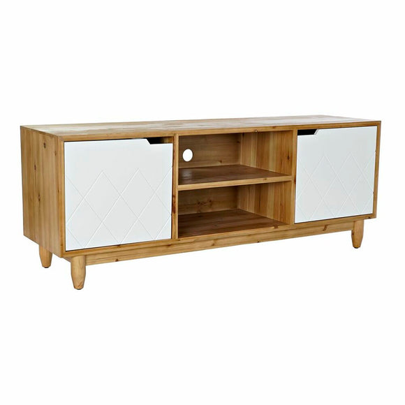 TV furniture DKD Home Decor Brown 140 x 38 x 53 cm Fir White-0