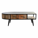 Centre Table DKD Home Decor Metal Mango wood 30 x 40 cm 130 x 70 x 46 cm-1
