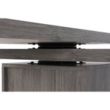 Desk DKD Home Decor Natural Grey Metal MDF (150 x 120 x 75 cm)-4