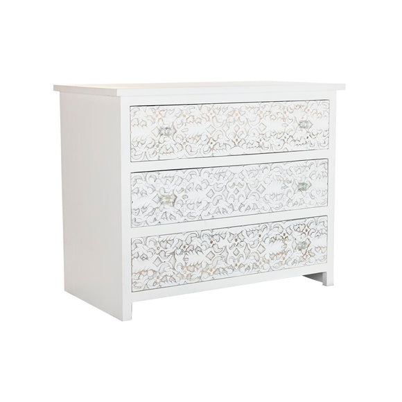 Chest of drawers DKD Home Decor White Mango wood (100 x 50 x 80 cm)-0