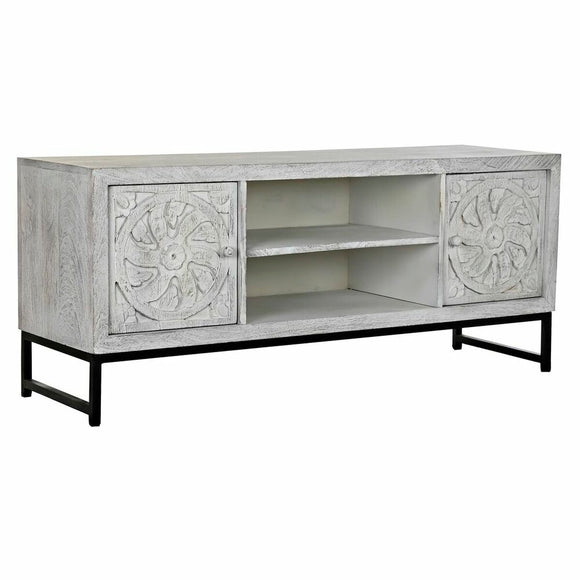 TV furniture DKD Home Decor Metal Mango wood (130 x 40 x 55 cm)-0