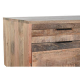 Desk DKD Home Decor Black Natural Metal Mango wood 150 x 60 x 85 cm-4