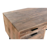 Desk DKD Home Decor Black Natural Metal Mango wood 150 x 60 x 85 cm-3