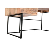 Desk DKD Home Decor Black Natural Metal Mango wood 150 x 60 x 85 cm-1