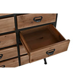Chest of drawers DKD Home Decor Fir Black Metal Brown (80 x 40 x 95 cm)-1