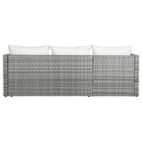 Garden sofa DKD Home Decor Aluminium Crystal synthetic rattan 195 x 130 x 62 cm-2