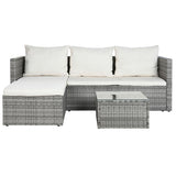 Garden sofa DKD Home Decor Aluminium Crystal synthetic rattan 195 x 130 x 62 cm-1