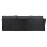 Garden sofa DKD Home Decor 300 x 150 x 65,5 cm 71 x 81 x 67 cm Steel Tempered Glass-7