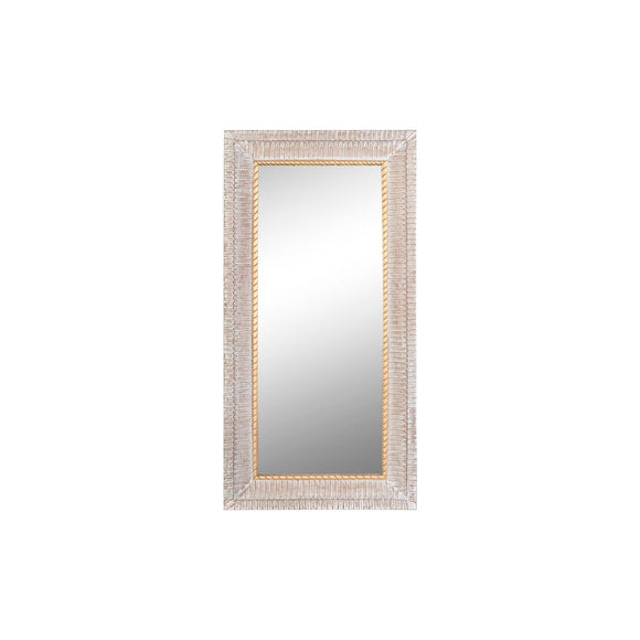 Wall mirror DKD Home Decor Crystal Golden White MDF Wood (93 x 6 x 180 cm)-0
