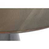 Dining Table DKD Home Decor Steel Aluminium Mango wood (120 x 120 x 76 cm)-3