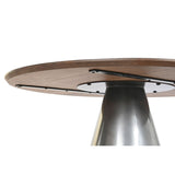 Dining Table DKD Home Decor Steel Aluminium Mango wood (120 x 120 x 76 cm)-1