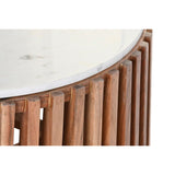 Centre Table DKD Home Decor Marble Mango wood 85 x 85 x 45 cm-2
