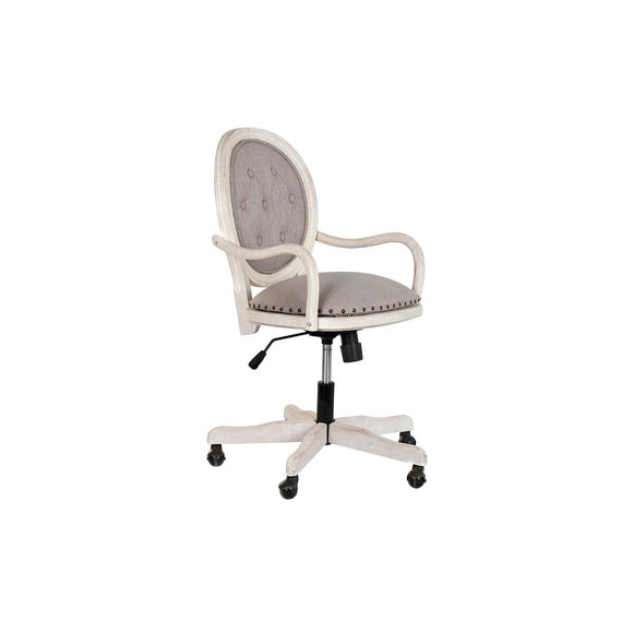 Office Chair DKD Home Decor White Light grey 52 x 50 x 88 cm-0
