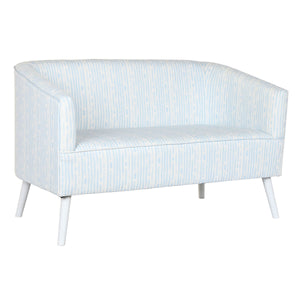 Sofa DKD Home Decor Blue White Sky blue Metal Stripes Mediterranean 130 x 68 x 78 cm-0