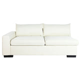 Chaise Longue Sofa DKD Home Decor Beige Cream Wood Modern 386 x 218 x 88 cm-1