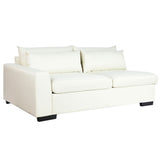 Chaise Longue Sofa DKD Home Decor Beige Cream Wood Modern 386 x 218 x 88 cm-10