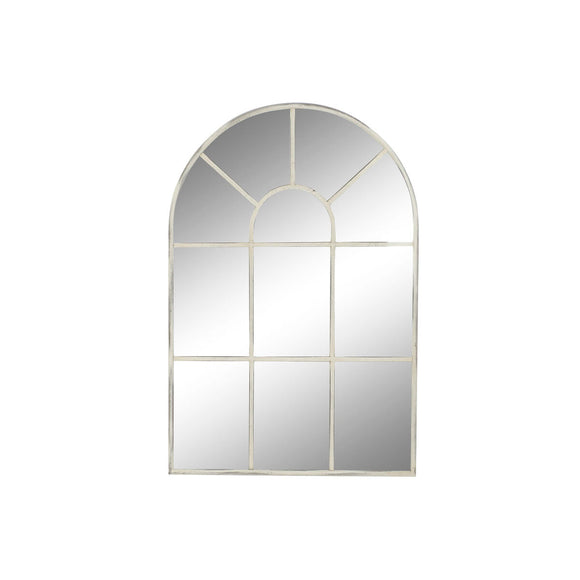 Wall mirror DKD Home Decor 82 x 2,5 x 122 cm Metal White Vintage Window-0