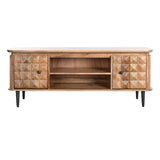 TV furniture DKD Home Decor Natural Metal Mango wood 140 x 40 x 55 cm-6